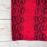 D. Jeans NWT . •Mini Skirt • Red • Snakeskin Print • 12 • Animal Print Photo 2