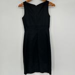 JAX Black Satin Cocktail Dress LBD Womens 2 Holiday Party Event NYE Evening Chic Photo 2