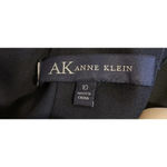 Anne Klein Women’s 10 Black Red Ombre Spaghetti Strap Zip Up Side Midi Dress Photo 7