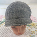 D&Y NY Herringbone Wool Blend Newsboy Cap Hat Women Gray Photo 0
