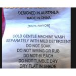 Abel‎ The Label ATL Strapless Tiered Maxi Dress Smocked Bodice Floral Hippie Pink Size M Photo 7