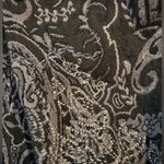 Laura Ashley Vintage  Woman Metallic Embroidered Paisley Jacquard Jacket 1X Boho Photo 4