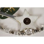 RARE Mary Frances Super Star Silver Gold Beaded Holiday Purse Handbag NEW!! Photo 9