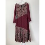 Soft Surroundings Aideen Maxi Dress Sz SP Mixed Print Paisley V-Neck Cottagecore Photo 9