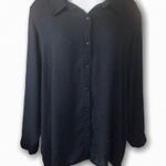 Black‎ rhinestone formal blouse top shirt Black Size 3X Photo 0
