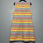 Alice + Olivia  Coley Shift Mini Dress Yellow Striped Sleeveless Womens Size 14 Photo 1