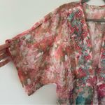 Soft Surroundings Embroidered Beaded Primavera Boho Topper Kimono Cardigan XL Photo 4