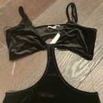 Bear Dance NWOT  side cutout crushed velvet black dress size large l Photo 0