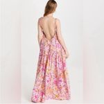 Free People NEW  Park Slope Pink floral low back Maxi Dress sz XS Photo 4