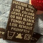 Bit & Bridle Cotton Denim Button Down Long Sleeve Belt Loop Shirt Dress Womens L Blue Size L Photo 12