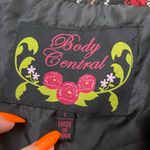 Body Central  Red Black Woven Plaid Jacket Blazer Photo 4