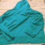 Life is Good  green with flower pink heart hoodie relaxed fit size XXL Photo 5