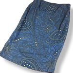 Liz Lange Womens Skirt Sz 2 Medium Large Fiona Paisley Blue White Maternity NEW Photo 0