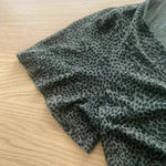 Lucky Brand 🆕Lucky🍀Brand Olive Leopard Print Babydoll Top🆕 Photo 3