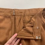 A New Day Clay Brown Crinkle High Rise Wide Leg Summer Trouser Pant 16 Photo 3