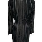ZARA  Pinstriped Wrap Blazer Mini Dress Black Size Small Photo 3