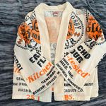 Kathmandu Imports Vintage Gold Metal Flour Graphic Cardigan Jacket One size fits S-L By Kathmandu  Photo 0
