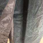 Vintage Velvet Coat Womens S Black Double Breasted Long Maxi Overcoat trench Photo 9