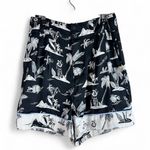 Maison Scotch Women's Aloha Tropical Print High Waisted Shorts Size S Photo 0