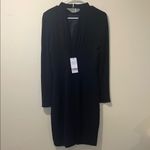 Reiss Womens New  Irenina High Neck Long Sleeve Dress Black Photo 6