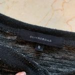 Olivaceous NWOT $75 Pleather Knit Sweater Sz Small Photo 1