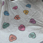 Phil Love  Conversation Heart Valentine’s Day Sweatshirt Top Large Photo 1