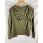 Gap  Womans Lightweight Olive Green Hooded Cardigan Size Medium Photo 3