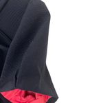 Orla Kiely Black Wool Short Sleeve Pleated Knee Length Sheath Dress Size 3 Photo 5