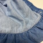 Banana Republic Blue Chambray Lined Bubble Sleeve Button Down Shirt- Small Photo 8