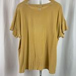 Billabong Large Mustard Yellow Graphic Tee Wander Forever Faded Boho Distressed Photo 1