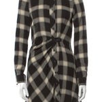 Derek Lam 10 Crosby Plaid Dress Black Size 0 Photo 0
