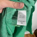 Pomander Place Lydell Shirt Dress Women XS Sea Green Linen Button Front Relaxed Photo 8