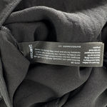 Eileen Fisher  V-Neck Dressy Silk Blouse Long Sleeve Black Size Medium Photo 5