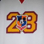 Disney Zara  Red and Blue Mickey Mouse Shirt Photo 1