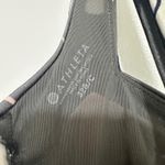 Athleta  | NWT Gray Pink Aqualuxe Wildflower Floral Built-in-Bra Swim Tank, 32B/C Photo 9