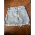 Alice + Olivia  Good High Waisted Denim Skirt Distressed Mini Casual Size 25 0 XS Photo 6