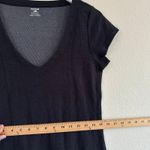 Horny Toad Cap Sleeve Shift Dress Flexcel Size Medium M Dark Gray/Black V-neck Photo 10