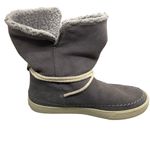 Toms Vista Waterproof Suede Leather Faux Fur Lace Up Boots Size 9 Photo 8