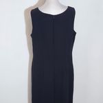 Chadwick's Black Sleeveless Sheath Dress Size 12 Classic Little Black Dress Photo 4