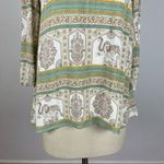 O'Neill O’Neill Filagree Elephant Blouse Small V Neck Long Sleeve Photo 3