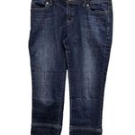 🍁3/$18 Simply Vera Wang Women Size 6 Capri Blue Jeans Straight Wide Hem BFD Photo 0