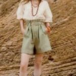 ZARA high waist shorts with belt. S Photo 1