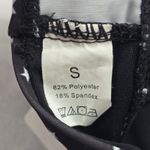 Black White Stars Active Sports Beach Bra Bikini Bralette Swim Top S Small Photo 5