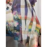 Saint Tropez West Womens Multicolor Abstract Print Top 2X Lightweight Knit With Photo 1