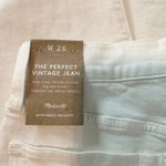 Madewell  The Perfect Vintage High Rise Jeans  Size 26 White Photo 3