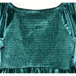 Torrid 1X Green Velvet Corset Peplum Top Sweetheart Neckline Cottage Fairy Core Photo 7