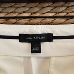 Ann Taylor  Mid-Rise White Cuffed Woven Career Dress Pant Trouser, 2 Photo 5