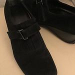 Aquatalia women black suede wedge shoes US 8 Photo 8