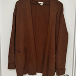 BETSEY'S BOUTIQUE SHOP | Brown Knit Textured Cardigan Sweater Photo 0