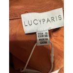 Lucy Paris  Women's S Rust Orange Long Sleeve Button Up Shirt Top Photo 5